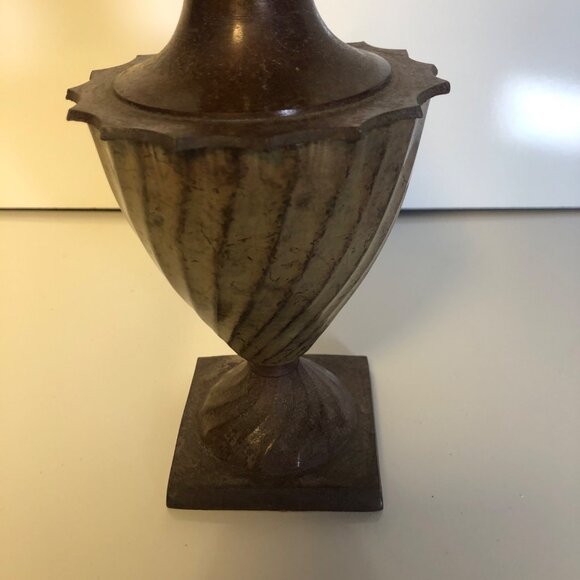 Elegant Expressions Decorative Metal Urn Vase With Lid BS96509PS Vintage 1999 - Picture 4 of 7